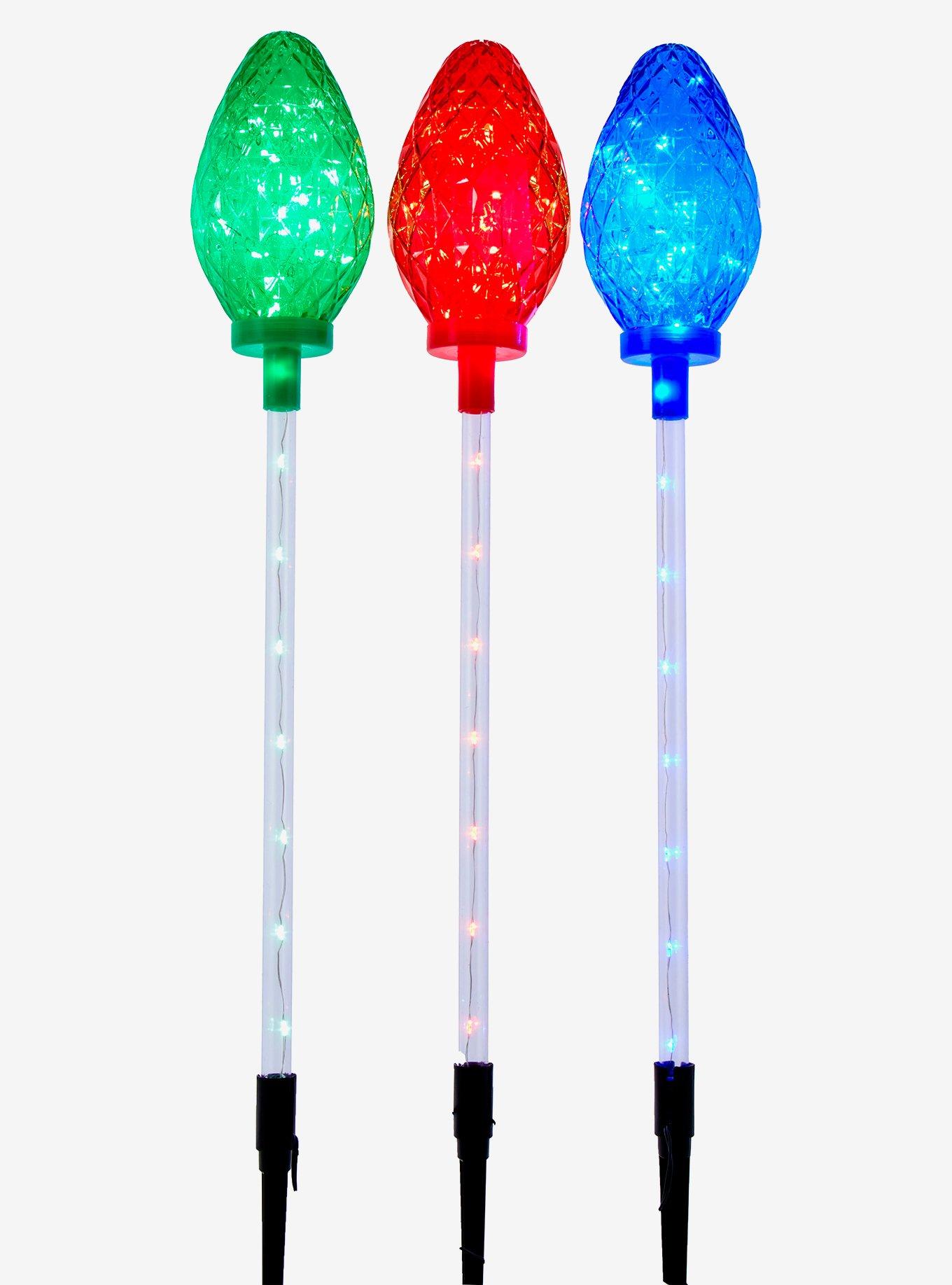 Kurt Adler Multicolor LED Lights with Yard Stakes, , hi-res