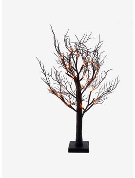 Kurt Adler Orange LED Black Glitter Tree Lamp, , hi-res