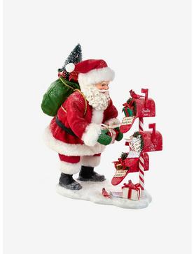 Kurt Adler Fabriche Santa Checking Mail Figure, , hi-res