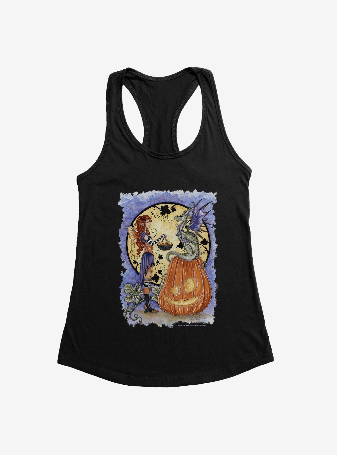 THRDLESS Dragons Love Candy Corn Girls Tank by Amy Brown