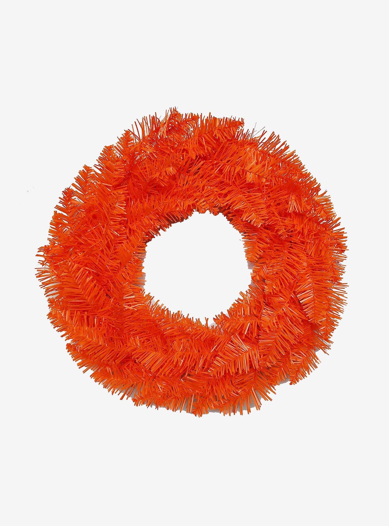 Kurt Adler 18-inch Unlit Orange Wreath, , hi-res