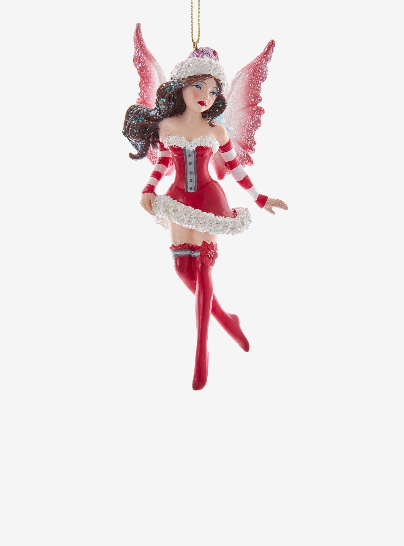 Kurt S. Adler Amy Brown Fata Di Natale Con Decorazione - Resina E Plastica, 10,75 Cm, Multicolore - 3