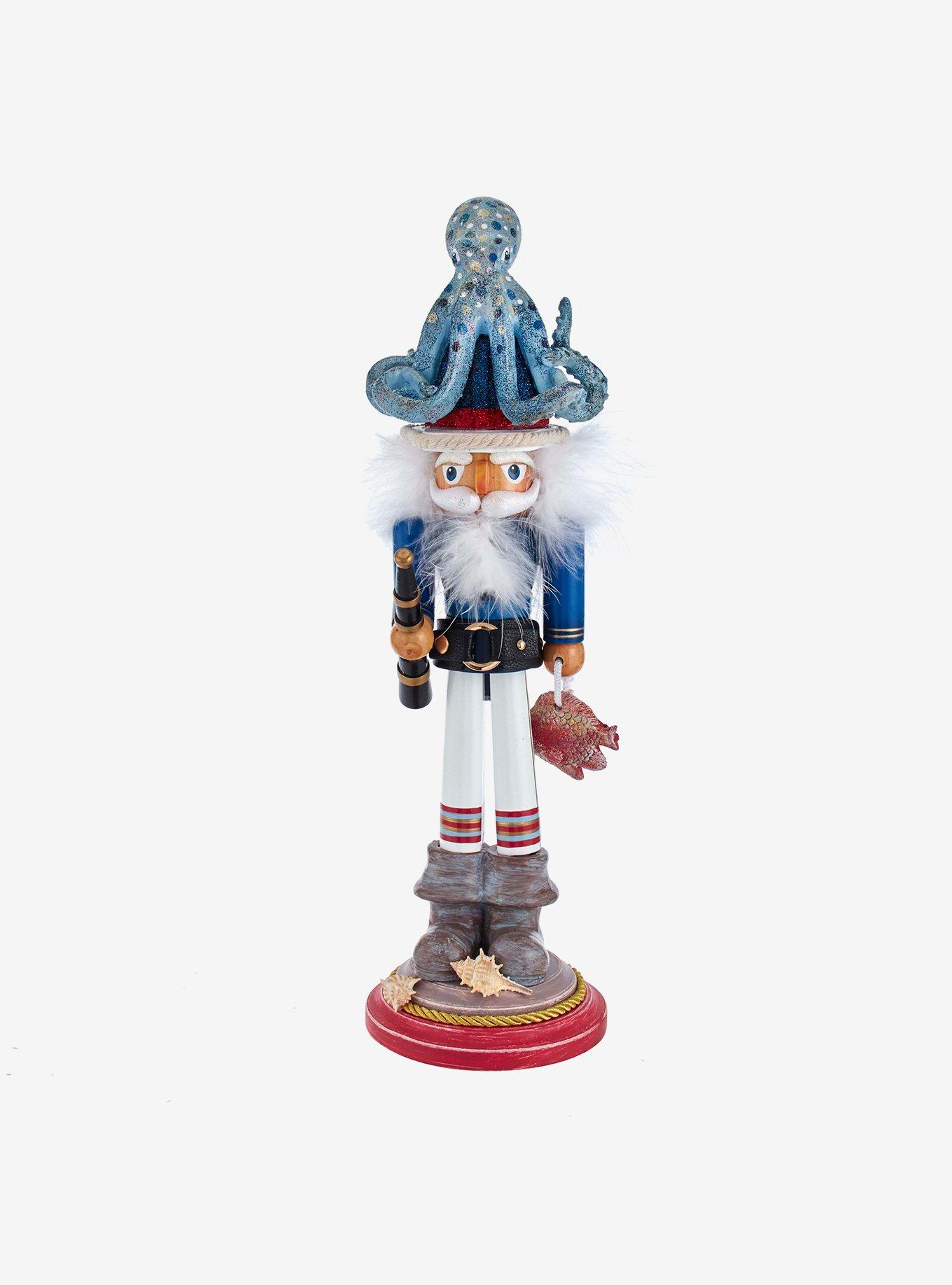 Kurt Adler Hollywood Octopus Hat Nutcracker, , hi-res