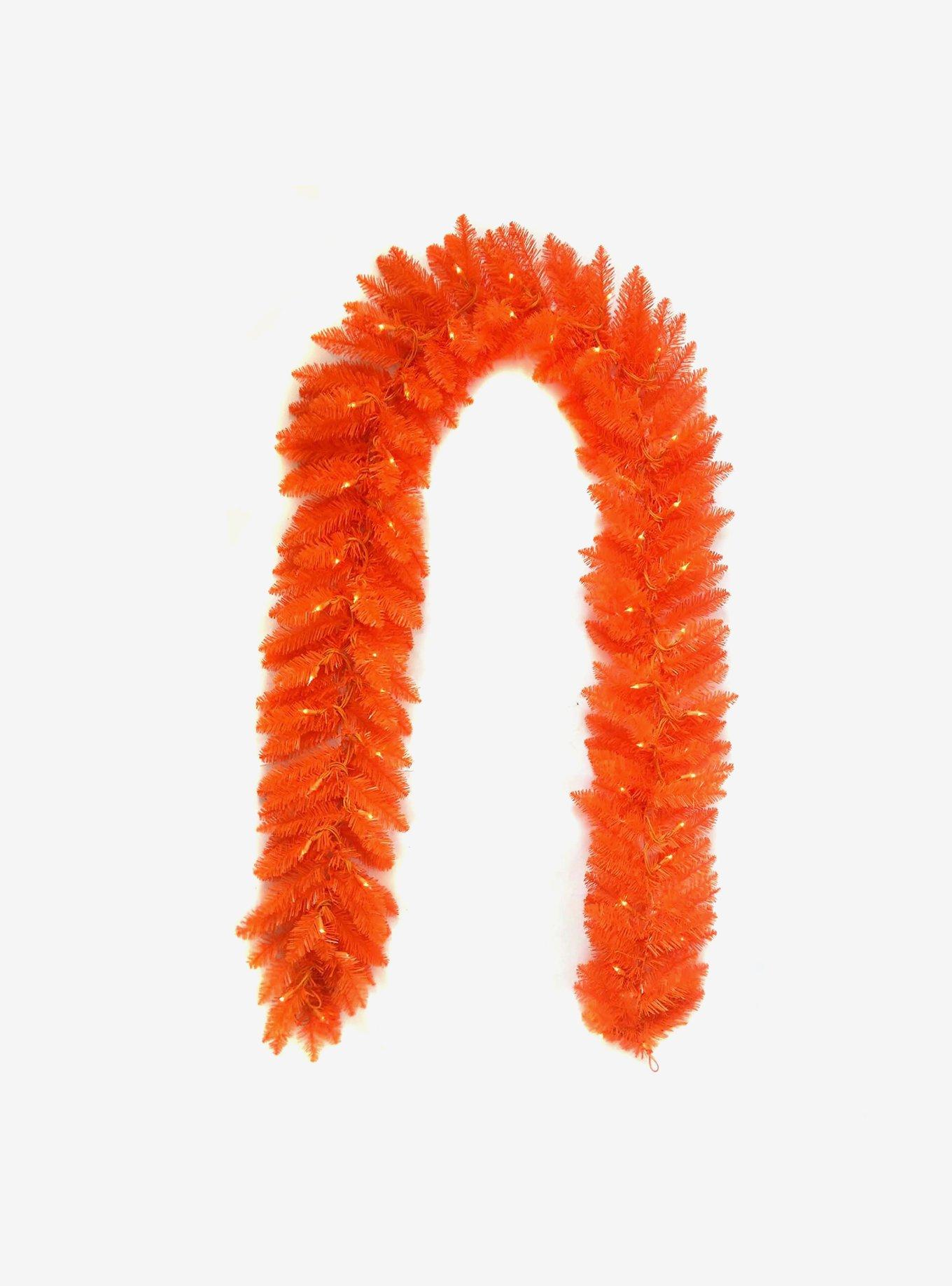 Kurt Adler Pre-Lit Orange Garland, , hi-res