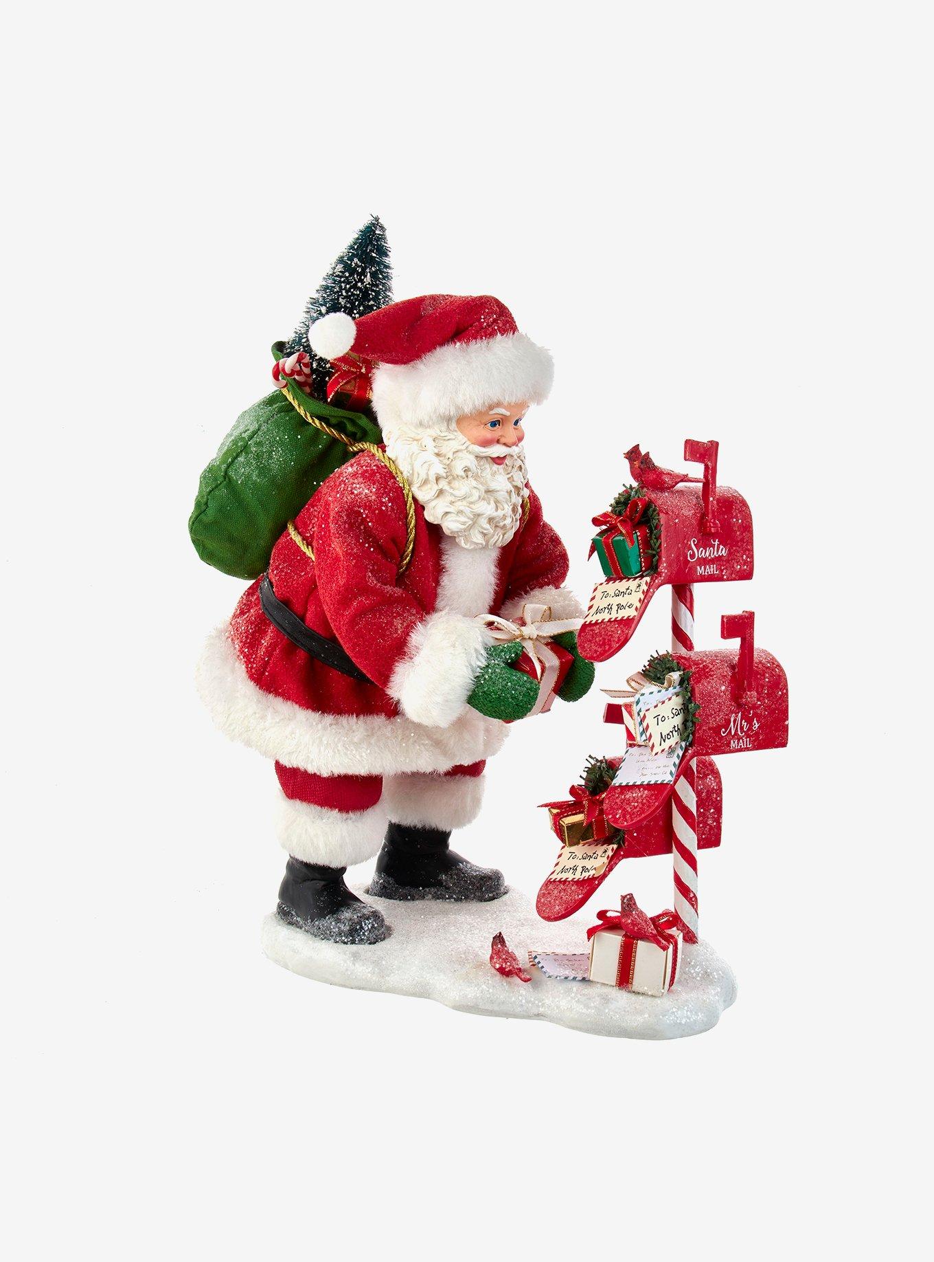 Kurt Adler Fabriche Santa Checking Mail Figure, , hi-res