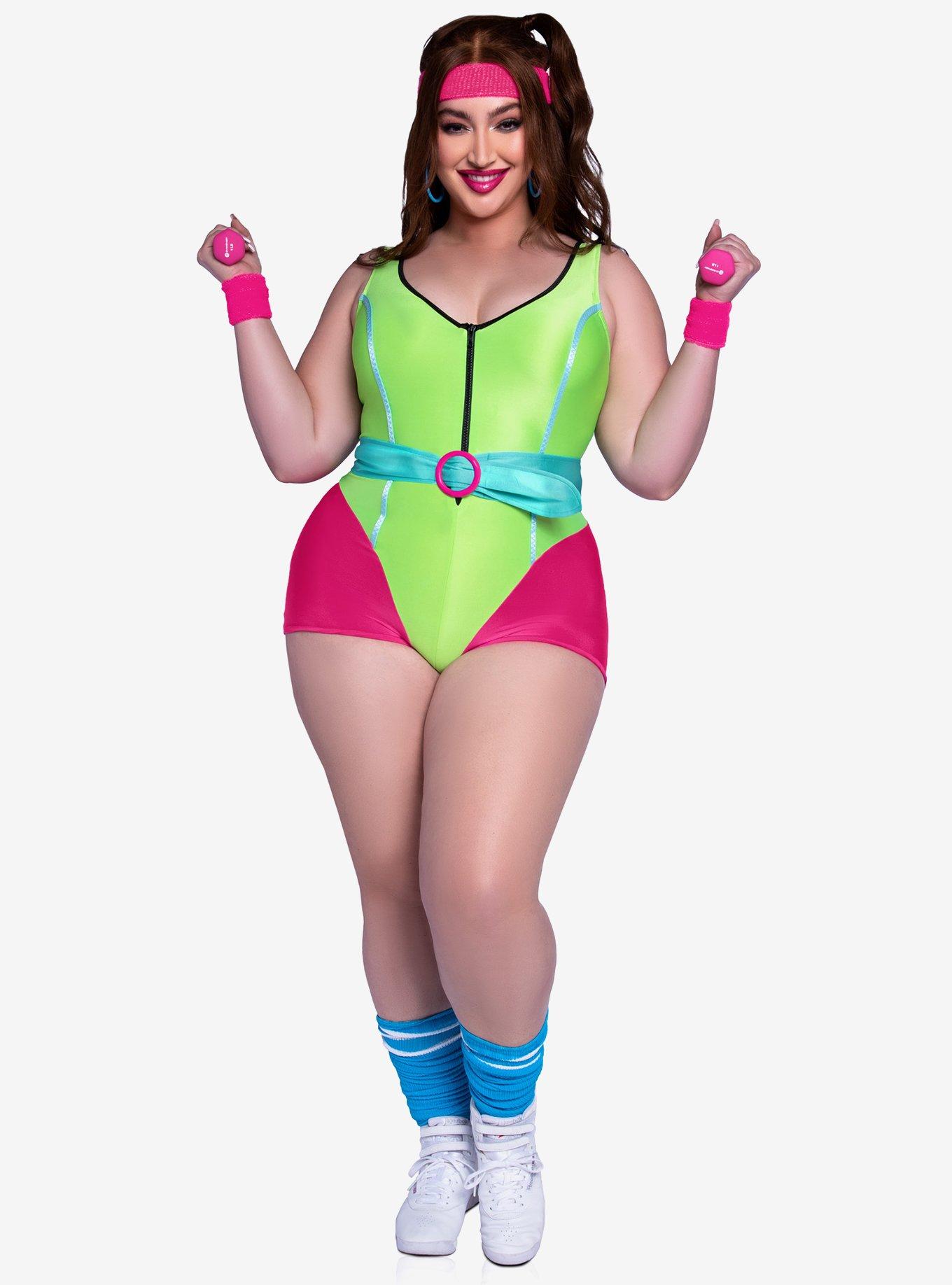 80S Workout Hottie Plus Size Costume