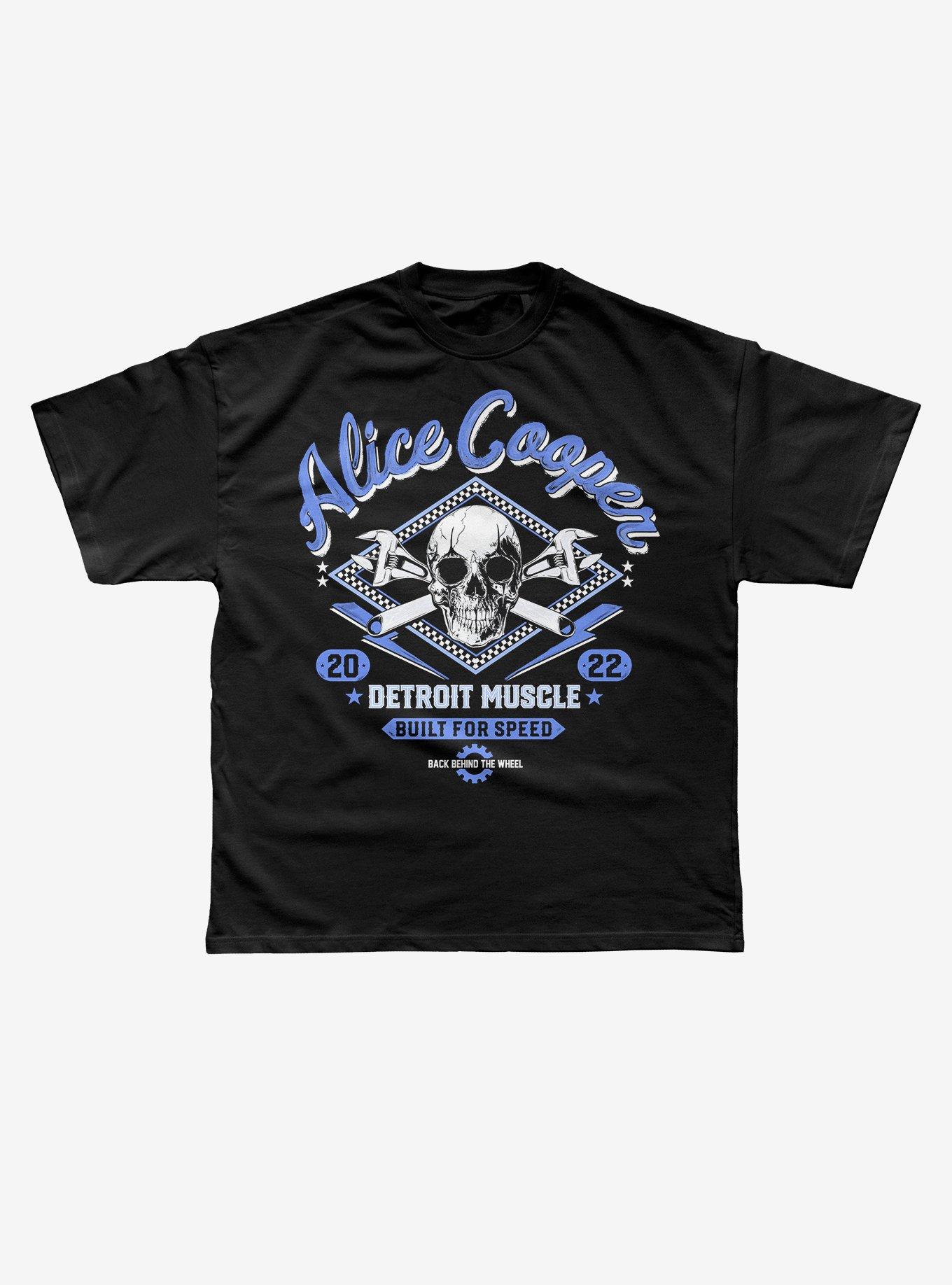 Alice Cooper Detroit Muscle 2022 Tour T-Shirt, BLACK, hi-res