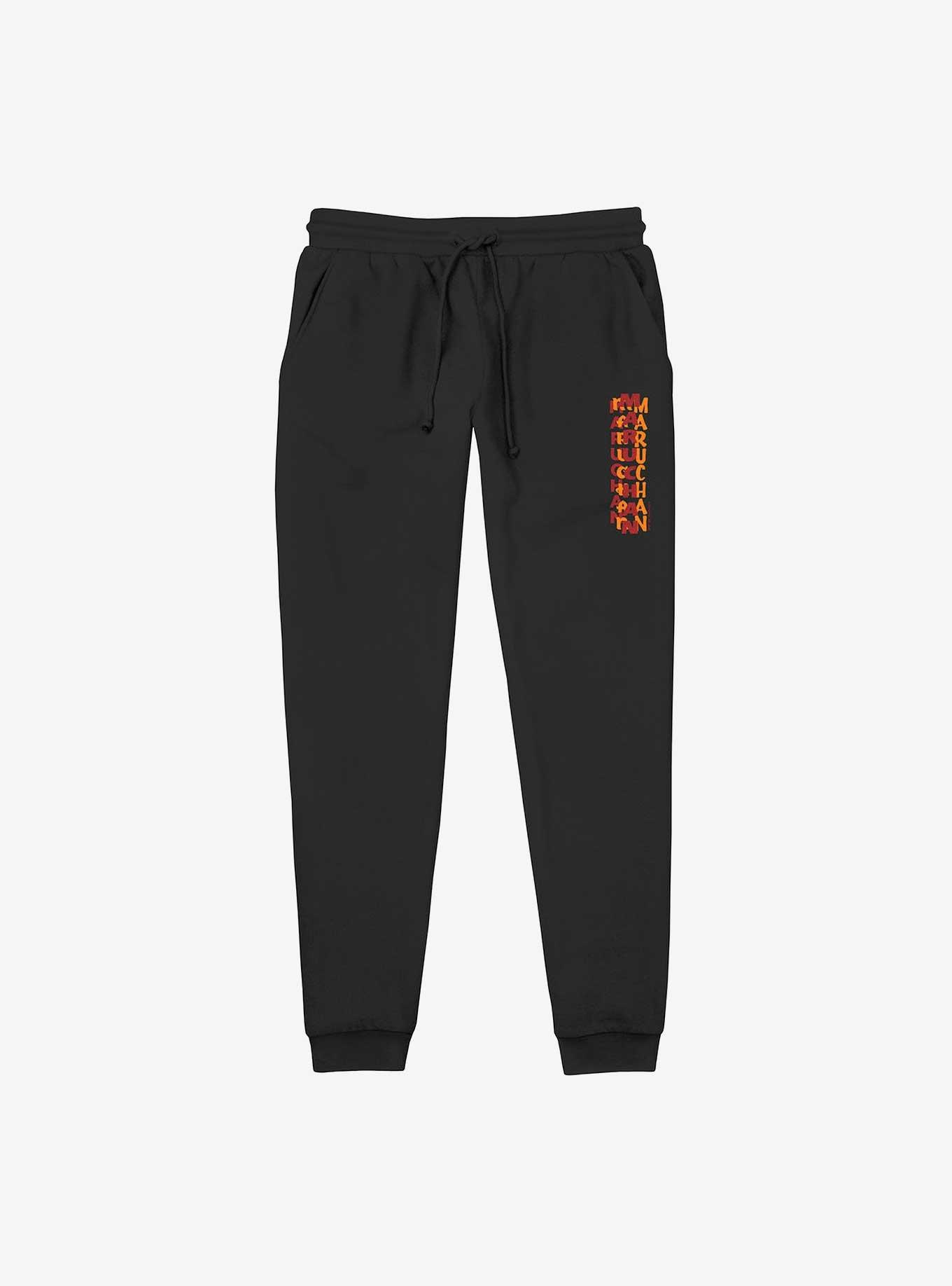 Maruchan Layered Logo Jogger Sweatpants, BLACK, hi-res