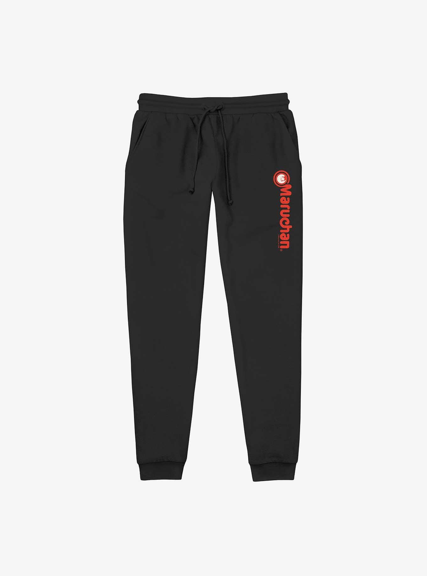 Maruchan Logo Jogger Sweatpants, BLACK, hi-res