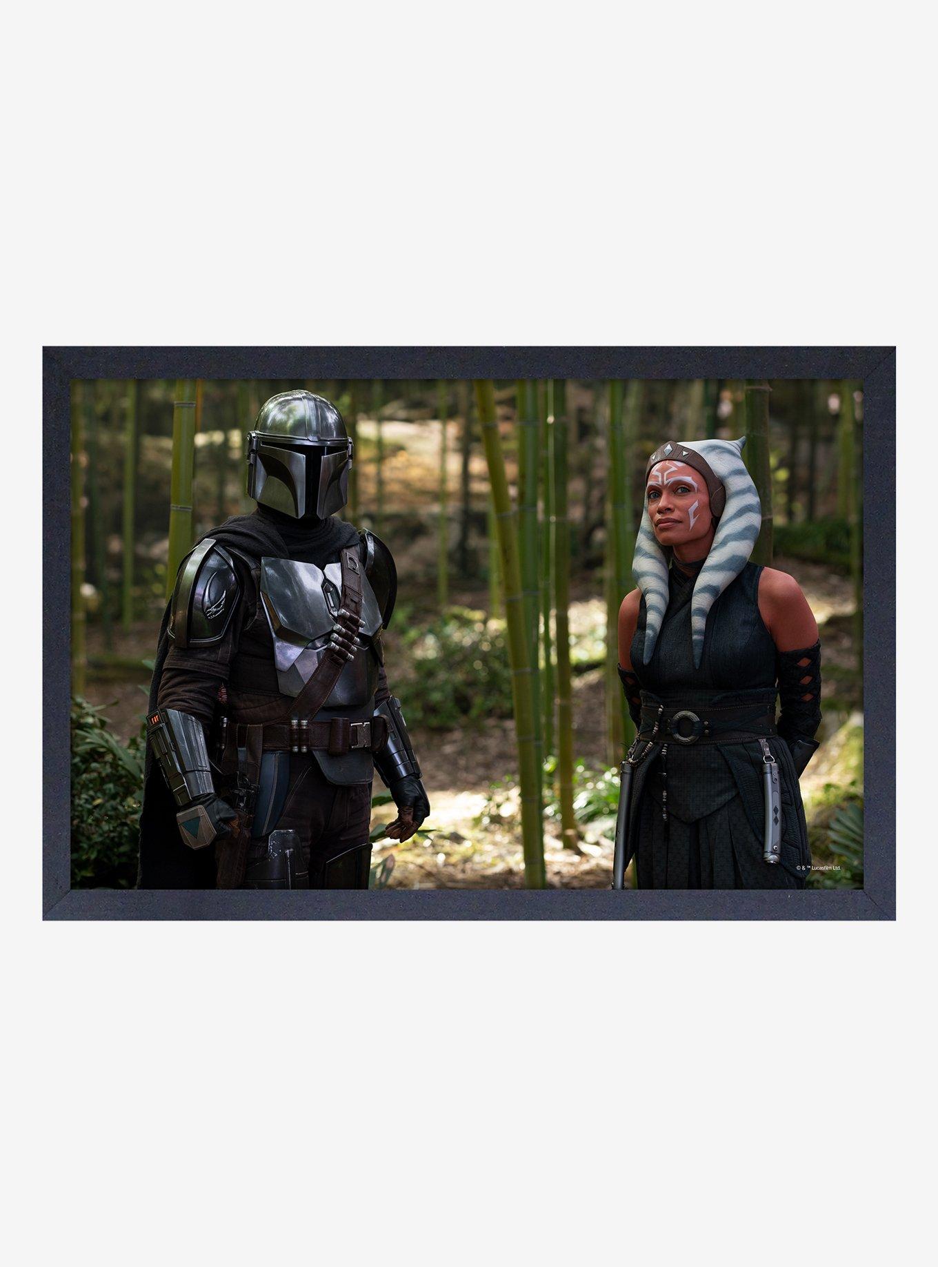 Star Wars Boba Fett Ashoka Mando Framed Wood Wall Art, , hi-res