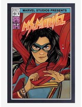 Marvel Miss Marvel Comic Framed Wood Wall Art, , hi-res