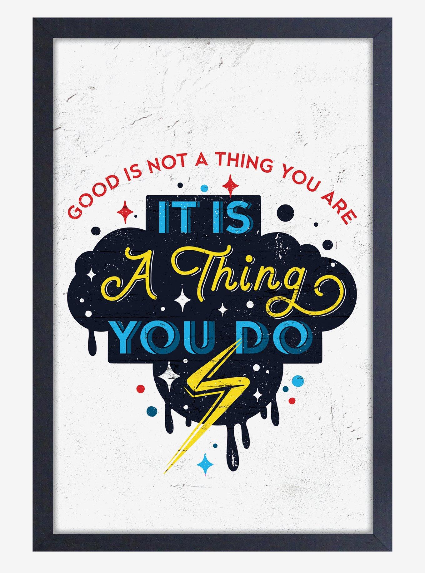 Marvel Miss Marvel Quote Framed Wood Wall Art Hot Topic