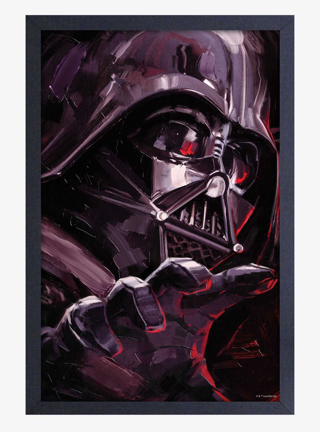 Star Wars Obi-Wan Brushed Vader Framed Wood Wall Art, , hi-res