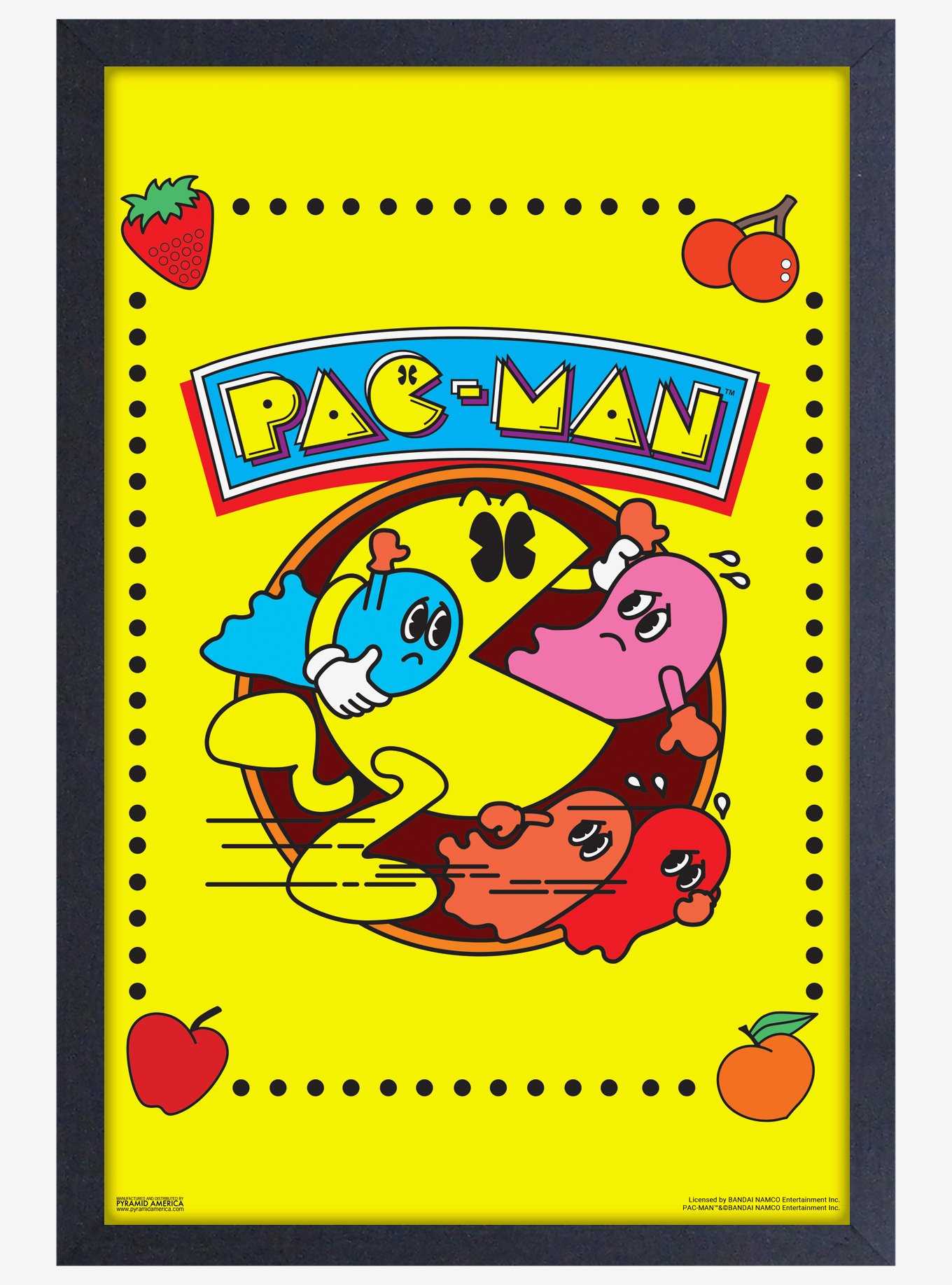 Pac-Man Ghost Swallow Framed Wood Wall Art, , hi-res