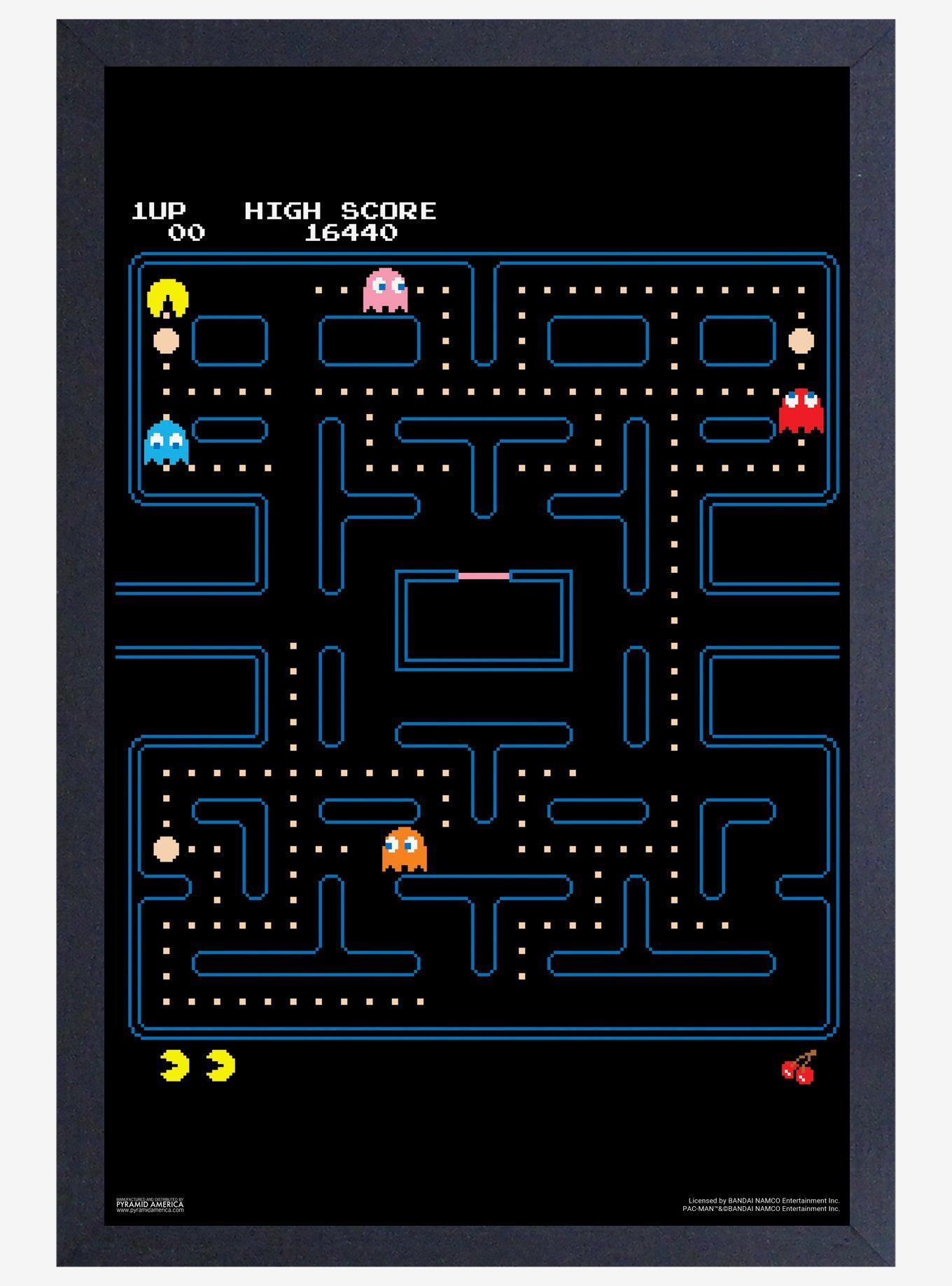 Pac-Man (Maze) Framed 20x25cm 3D Lenticular Print main image 1