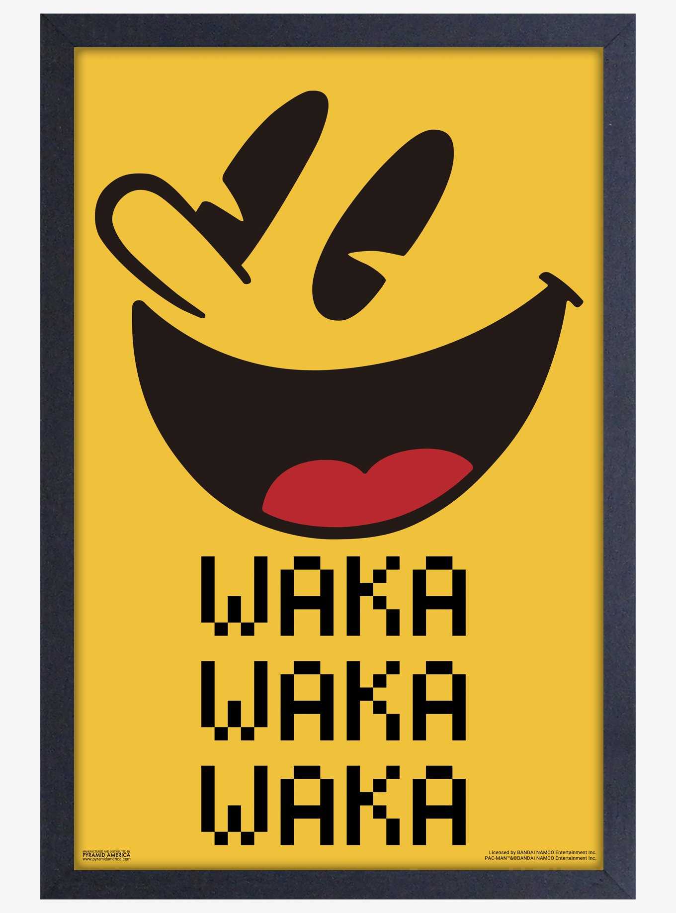 Pac-Man Waka Face Framed Wood Wall Art, , hi-res