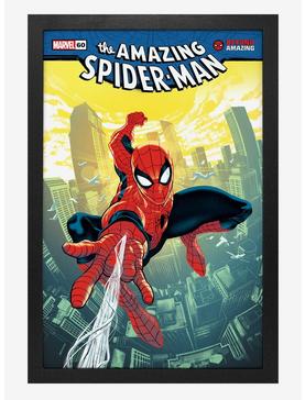 Marvel Spider-Man 60Th Ann Swinging Framed Wood Wall Art, , hi-res