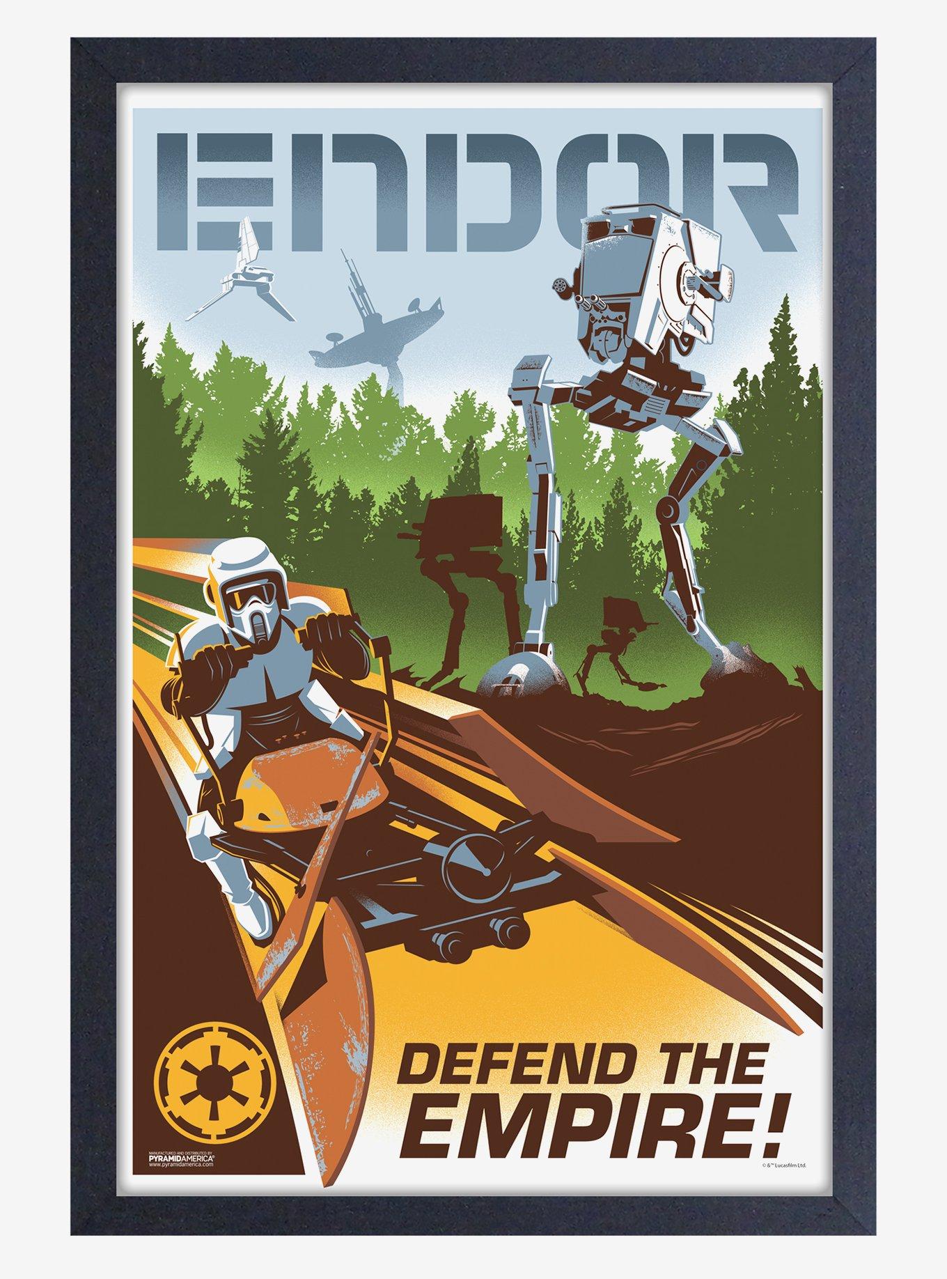 Star Wars Endor Framed Wood Wall Art, , hi-res