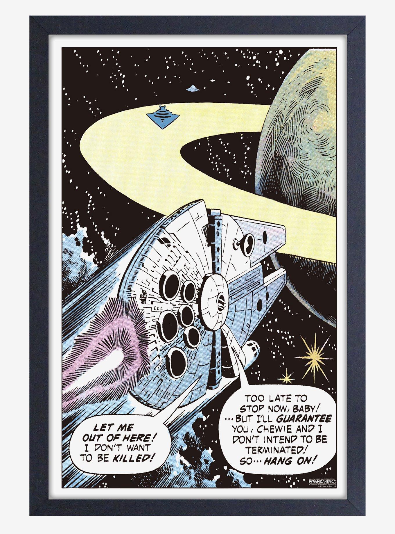 Star Wars Millenium Falcon Framed Wood Wall Art, , hi-res