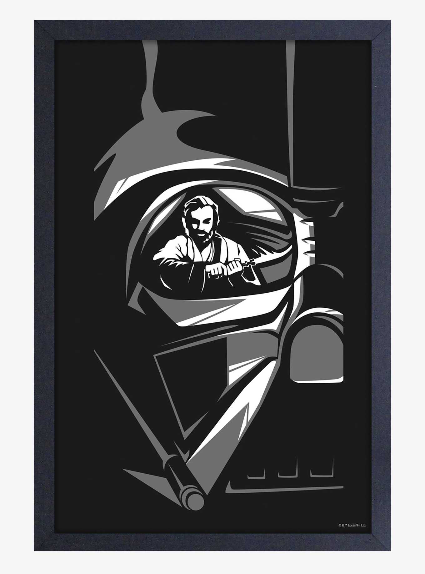 Star Wars Obi-Wan Vader Sight Framed Wood Wall Art, , hi-res