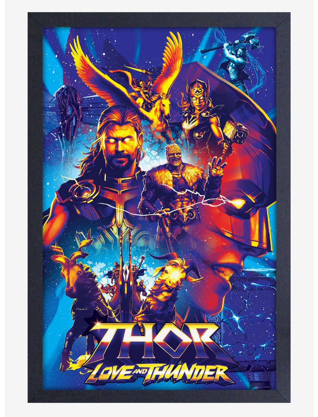 Marvel Thor Love And Thunder Cosmic Framed Wood Wall Art, , hi-res