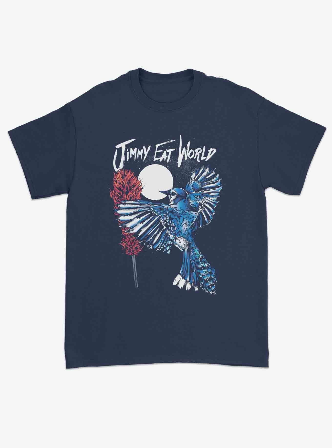 Jimmy Eat World Blue Jay Boyfriend Fit Girls T-Shirt, NAVY, hi-res
