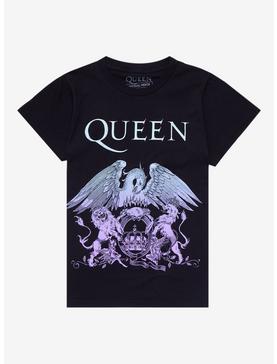 Plus Size Queen Pastel Crest Boyfriend Fit Girls T-Shirt, , hi-res