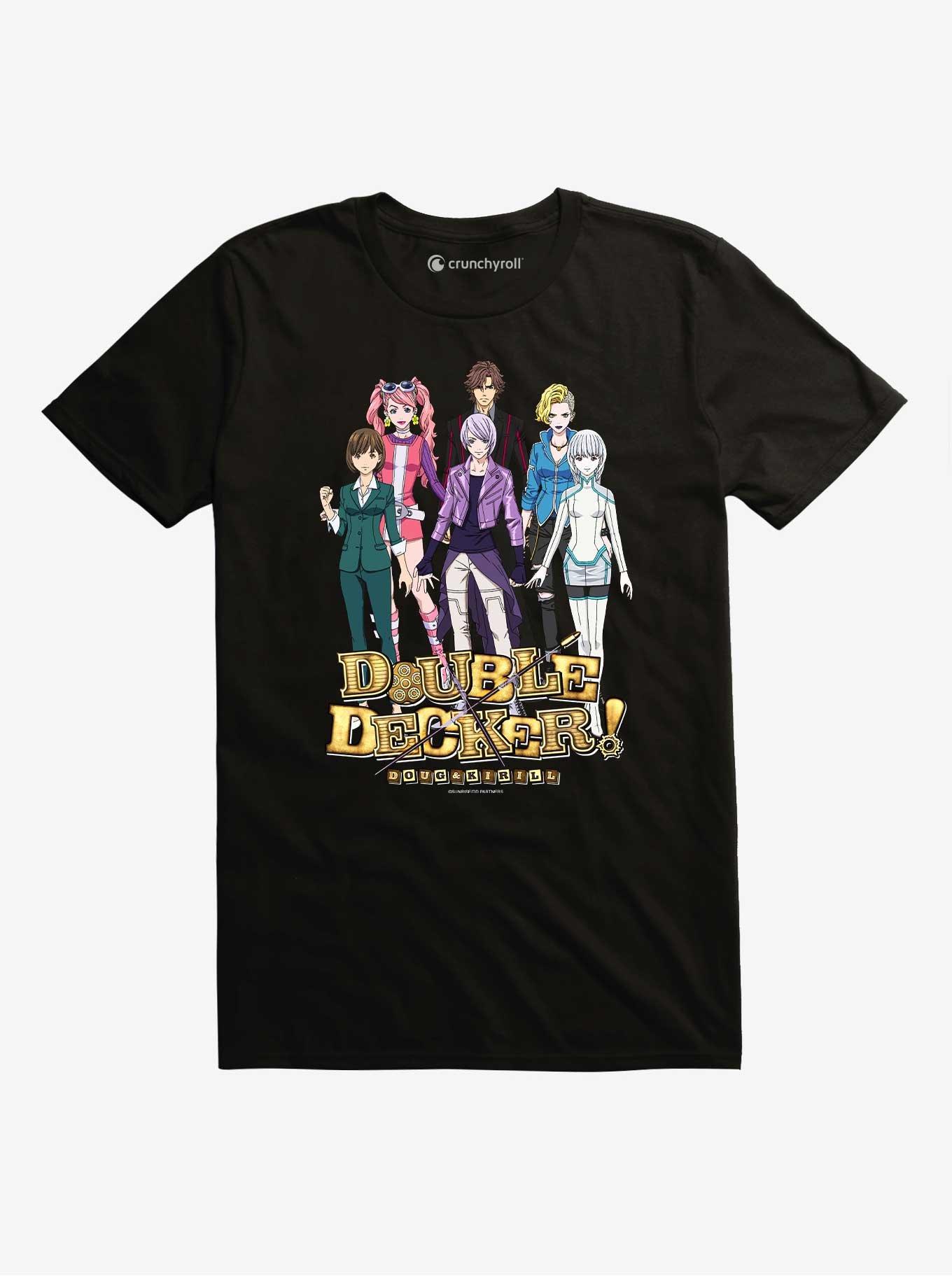 Double Decker! Character Group T-Shirt, BLACK, hi-res