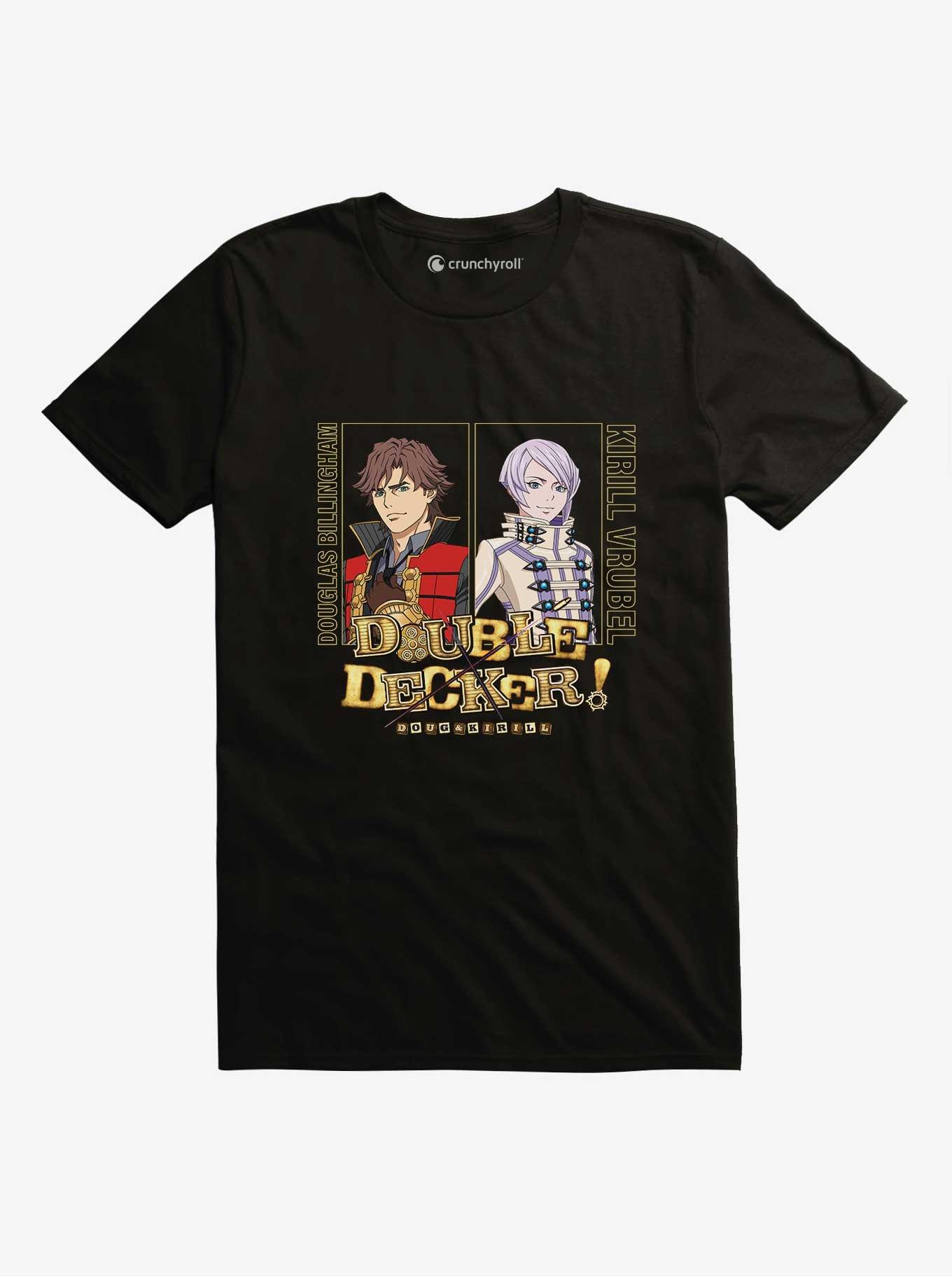 Double Decker! Douglas and Kirill T-Shirt, BLACK, hi-res