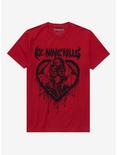 Ice Nine Kills Pick Axe Heart Boyfriend Fit Girls T-Shirt, RED, hi-res