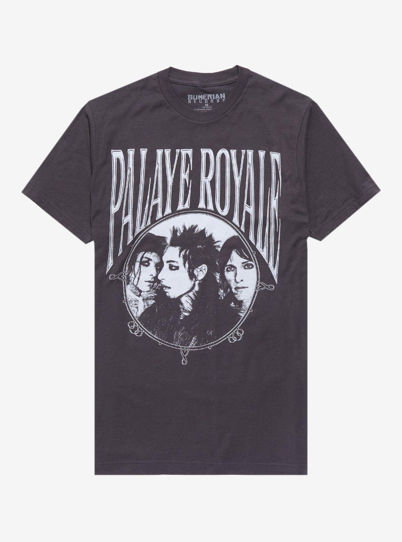 Palaye Royale Band Portrait Boyfriend Fit T-Shirt, CHARCOAL, hi-res