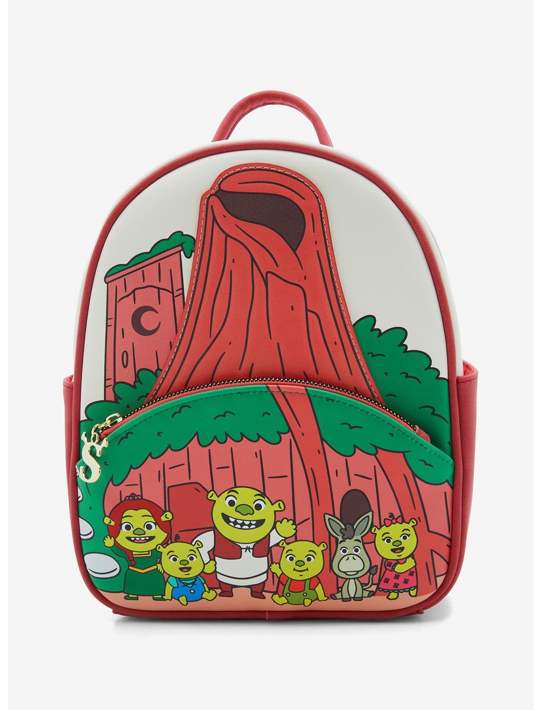 Shrek Swamp Group Portrait Mini Backpack - BoxLunch Exclusive, , hi-res