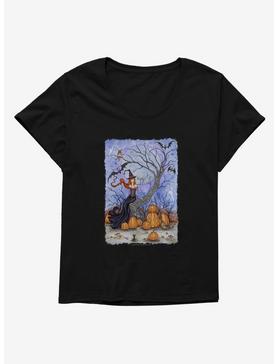 Halloween Tree Womens T-Shirt Plus Size by Amy Brown, , hi-res