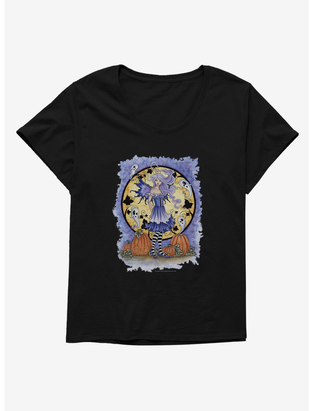 Haunted Pumpkin Patch Womens T-Shirt Plus Size by Amy Brown, , hi-res