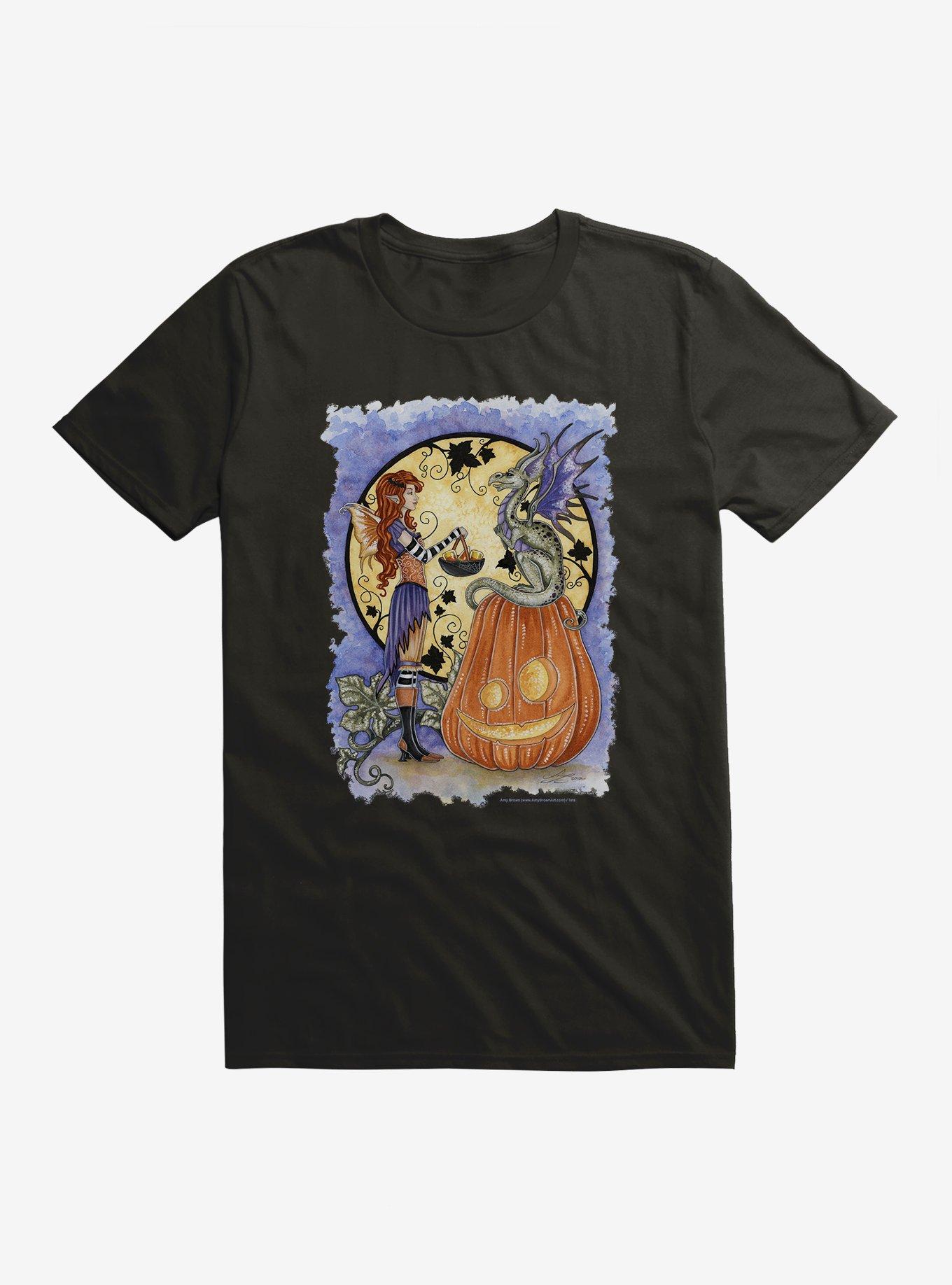 Dragons Love Candy Corn T-Shirt by Amy Brown, , hi-res