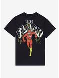 DC Comics The Flash Running T-Shirt By CVLA, BLACK, hi-res