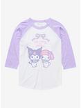 Sanrio My Melody & Kuromi Portrait Raglan T-Shirt - BoxLunch Exclusive, MULTI, hi-res
