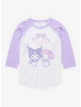 Sanrio My Melody & Kuromi Portrait Raglan T-Shirt - BoxLunch Exclusive, , hi-res