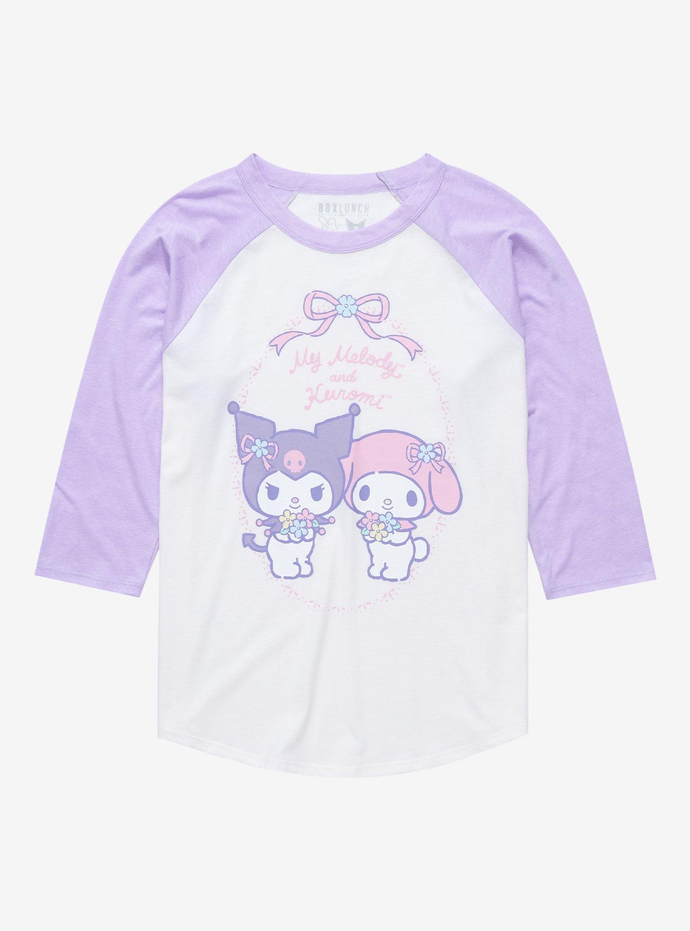 Sanrio My Melody & Kuromi Portrait Raglan T-Shirt - BoxLunch Exclusive, MULTI, hi-res