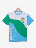Sanrio Keroppi Wavy Panel Women's T-Shirt - BoxLunch Exclusive, MULTI, hi-res