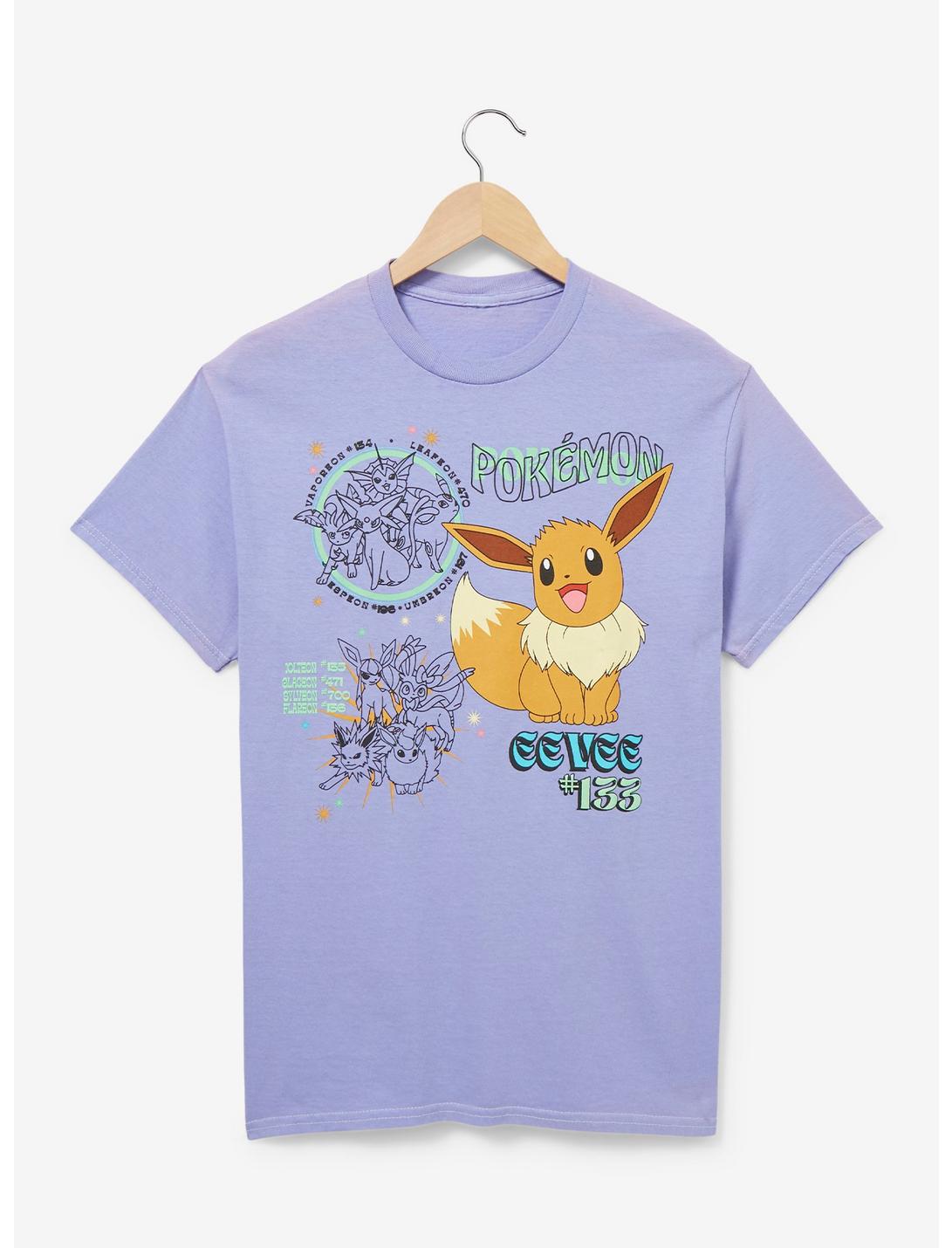 Pokémon Eevee Evolutions Women’s T-Shirt  - BoxLunch Exclusive, GREY, hi-res