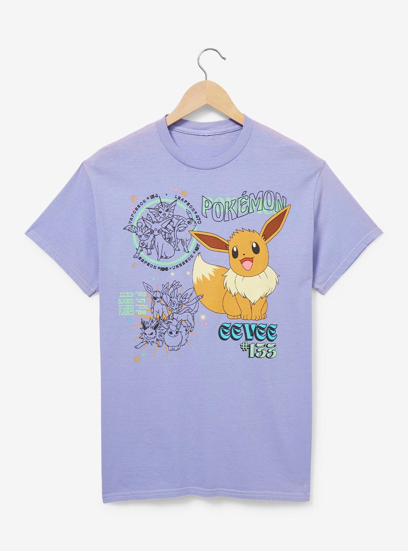 Pok&eacute;mon Eevee Evolutions Women&rsquo;s T-Shirt  - BoxLunch Exclusive, GREY, hi-res