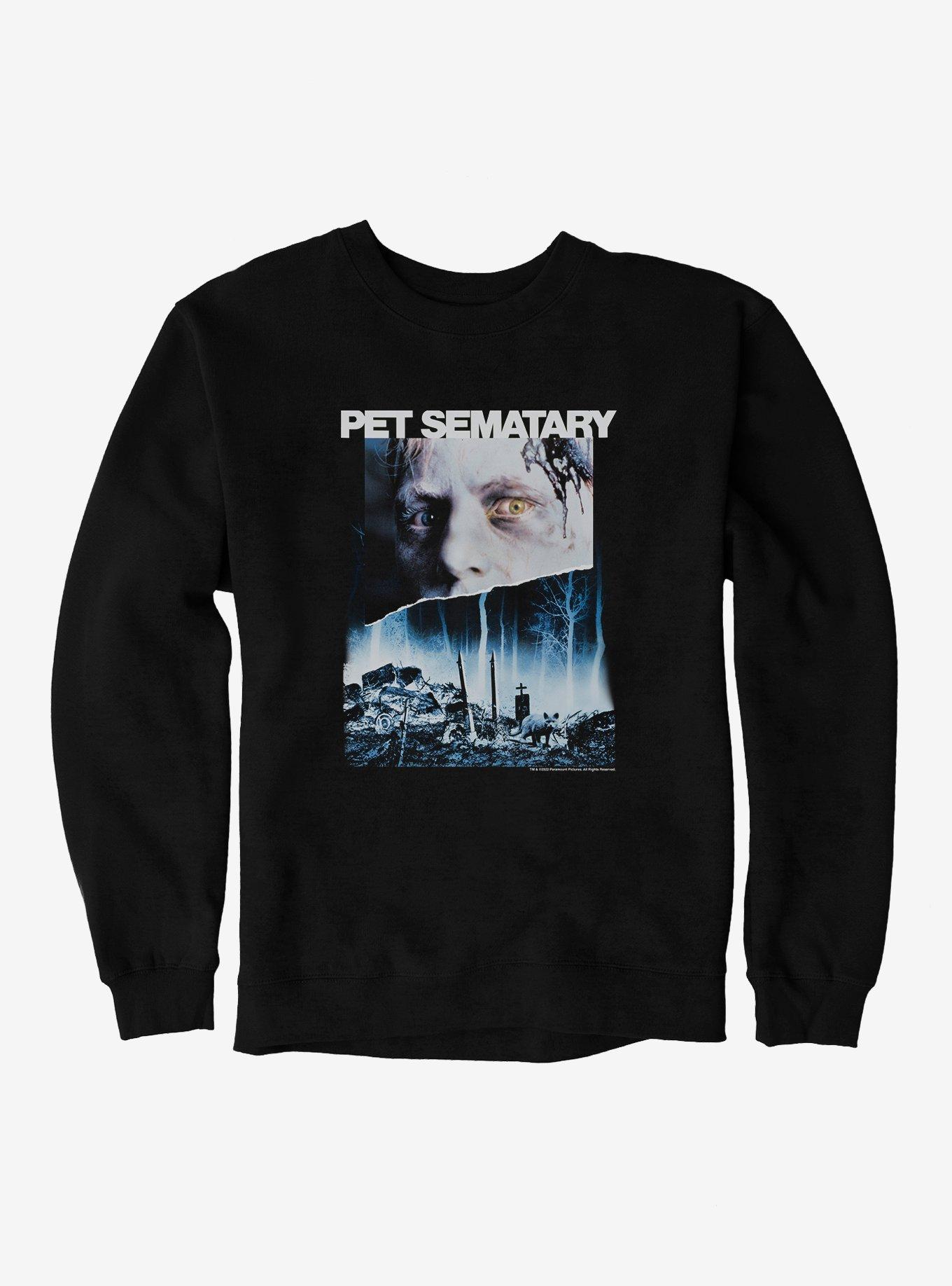 Pet Sematary Movie Poster Sweatshirt, BLACK, hi-res