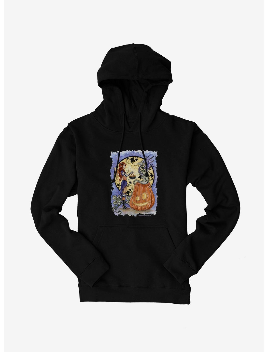 Dragons Love Candy Corn Hoodie by Amy Brown, , hi-res