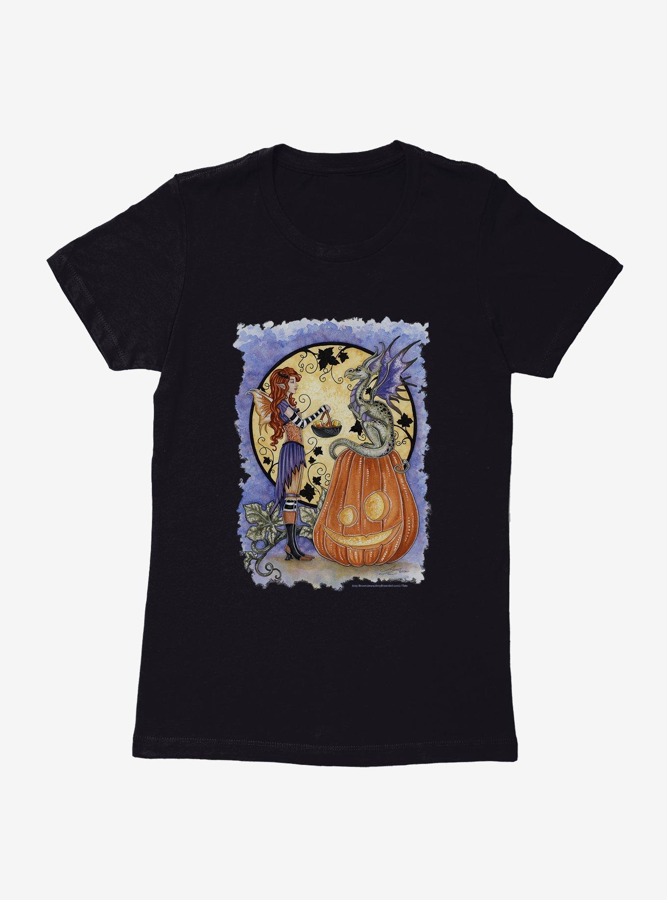 Dragons Love Candy Corn Womens T-Shirt by Amy Brown, , hi-res