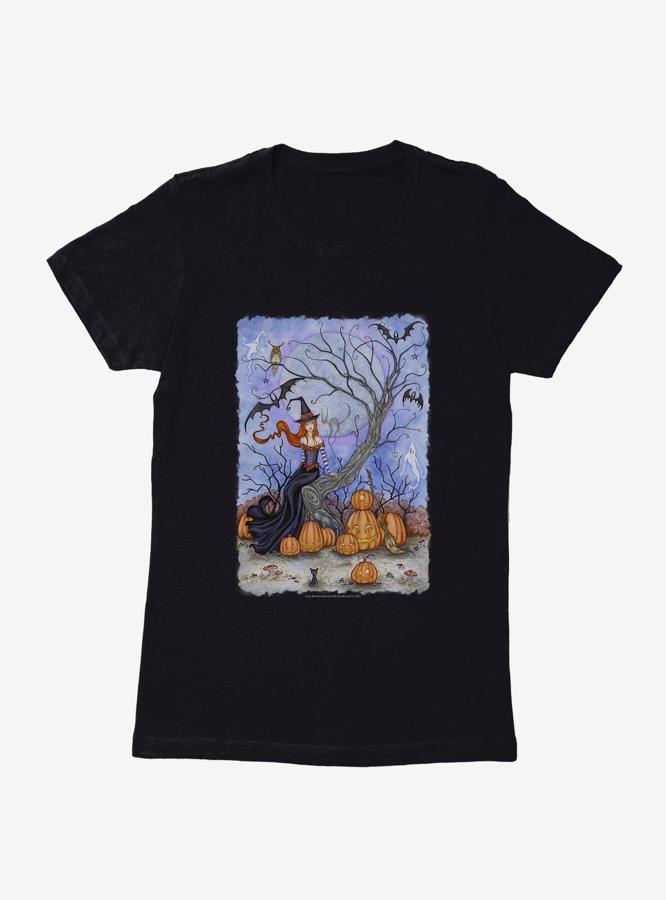 Halloween Tree Womens T-Shirt by Amy Brown, , hi-res