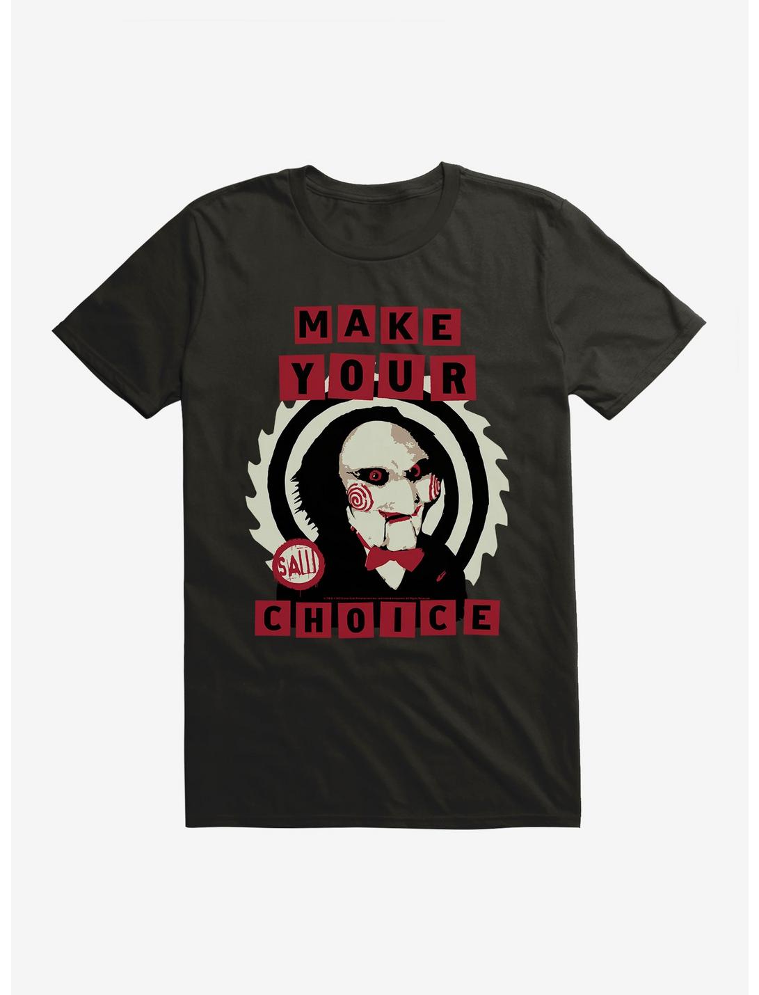 Saw Make Your Choice T-Shirt, BLACK, hi-res