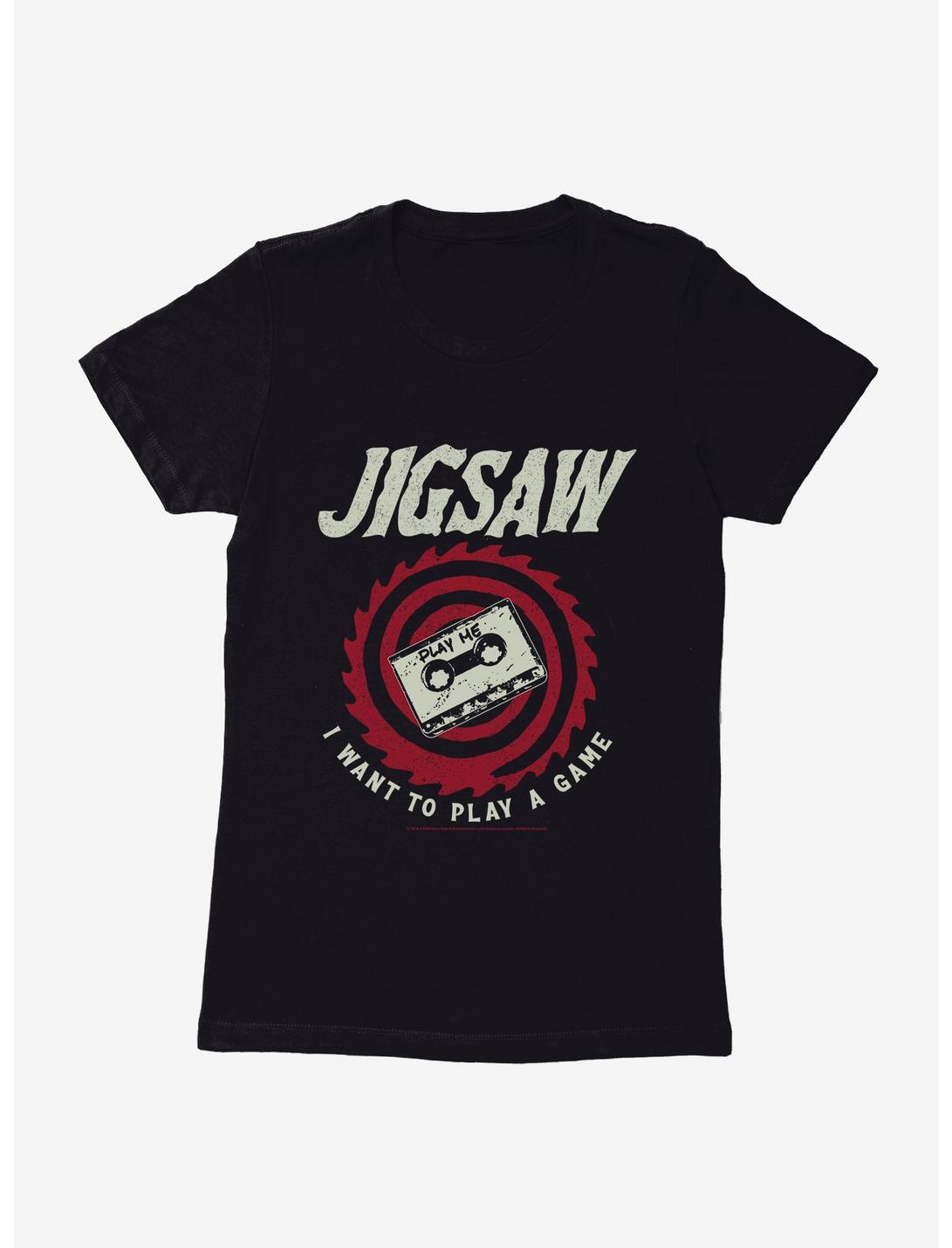 Saw Jigsaw Womens T-Shirt, BLACK, hi-res