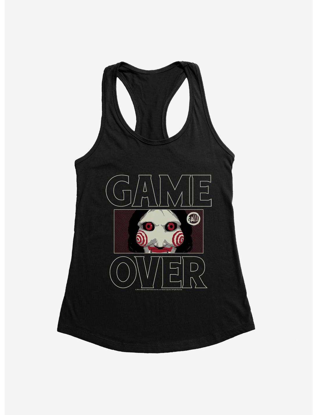 Saw Game Over Womens Tank Top, BLACK, hi-res
