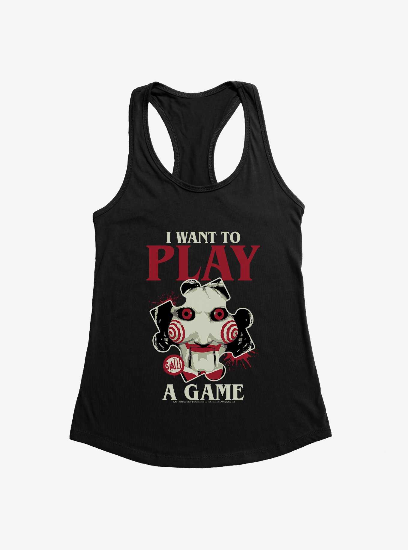Saw I Want To Play A Game Womens Tank Top, , hi-res